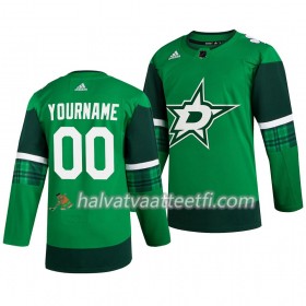 Miesten NHL Dallas Stars Pelipaita Custom Adidas 2019-20 St. Patrick's Day Authentic